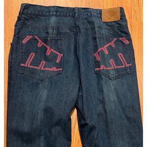 Vtg Nike LeBron James Lion L23 Embroidered Baggy Hip Hop Jeans Mens 34x32